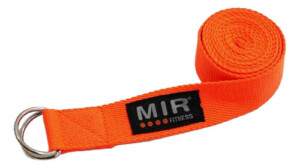 CINTURÓN DE YOGA MIR CON GANCHOS DE METAL NARANJA