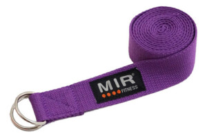 CINTURÓN DE YOGA MIR CON GANCHOS DE METAL VIOLETA