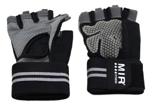 PAR DE GUANTES MIR CON MUÑEQUERA FITNESS TALLE XL