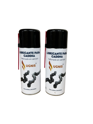 LUBRICANTE TEFLONADO EN AEROSOL PARA CADENAS BICICLETAS/MOTOS X 2