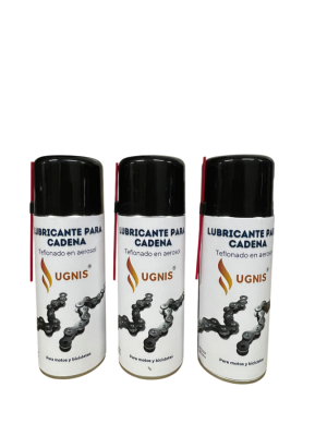 LUBRICANTE TEFLONADO EN AEROSOL PARA CADENAS BICICLETAS/MOTOS X 3