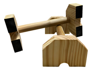 PARALELAS PUSH UP MADERA C/ ANTIDESLIZANTE CALISTENIA
