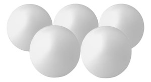 PELOTITA DE METEGOL X 5 UNIDADES BLANCA